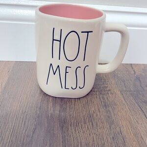 Rae Dunn Hot Mess Mug with Pink Interior